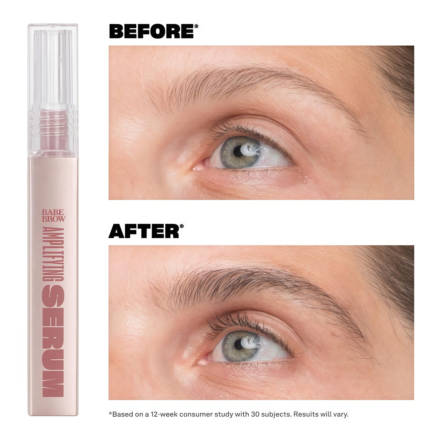Babe Original Eyebrow Serum For Thicker Brows - Brow Serum with CastorOil, Biotin, Repairing Amino Acids