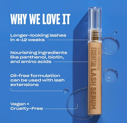 Babe Original Lash Serum-Fuller &Longer Looking Eyelashes, AdvancedLash Enhancing Treatment for NaturalLashes, Extensions & Eyebrows, Vegan &Cruelty-Free